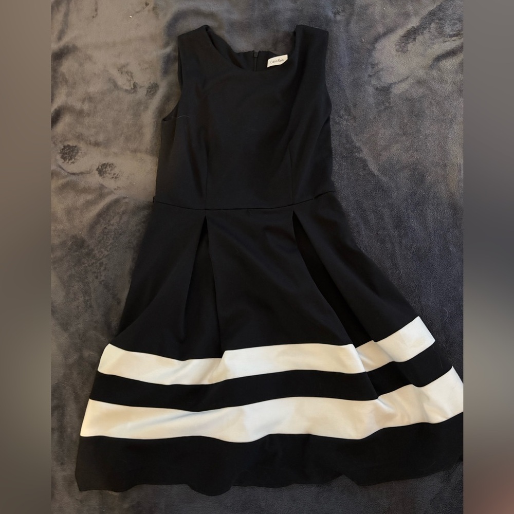 Calvin Klein Black and White Dress